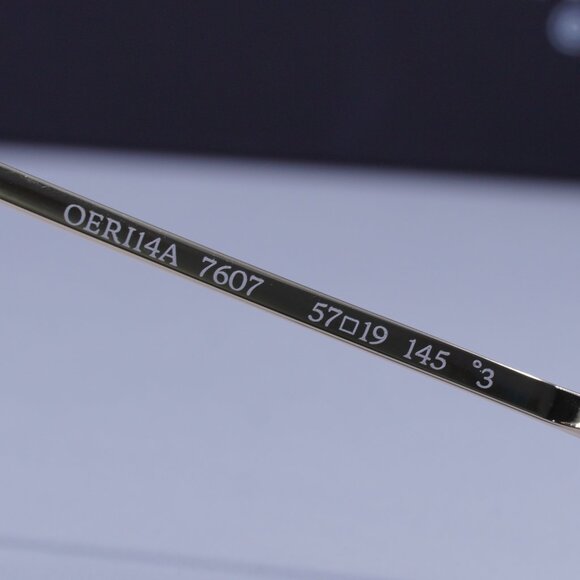 Off-White OERI14A CORTEZ 7607 Rectangle Sunglasses – Gold/Grey - Picture 7 of 11